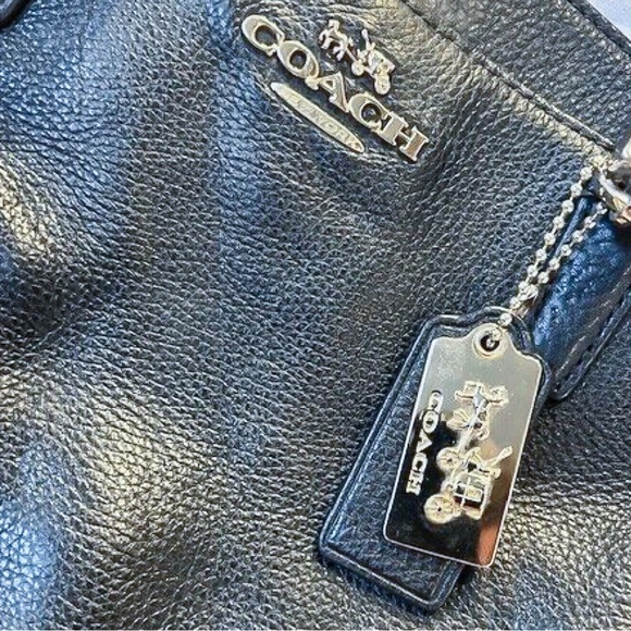 Coach Minetta Pebbled Leather Satchel Crossbody Handbag - Picture 5 of 10